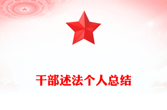 干部述法個人總結(jié)