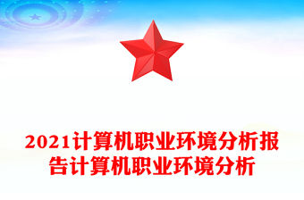 2021計算機職業環境分析報告計算機職業環境分析