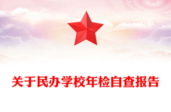 關于民辦學校年檢自查報告