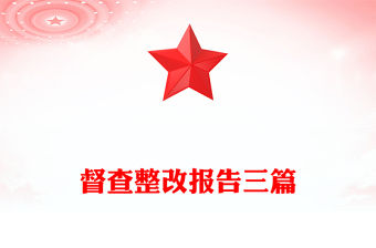 督查整改報告三篇