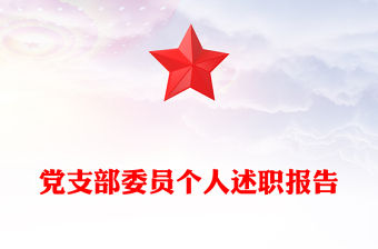 黨支部委員個人述職報告