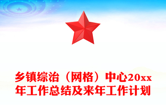 鄉(xiāng)鎮(zhèn)綜治(網(wǎng)格)中心20xx年工作總結(jié)及來年工作計(jì)劃