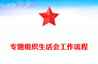 專題組織生活會工作流程