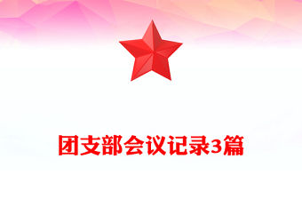 團(tuán)支部會(huì)議記錄3篇