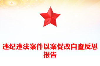 違紀(jì)違法案件以案促改自查反思報(bào)告