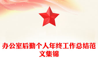 辦公室后勤個人年終工作總結范文集錦