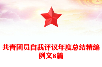 共青團(tuán)員自我評議年度總結(jié)精編例文8篇