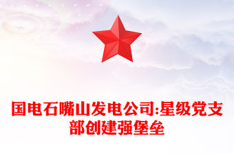 國電石嘴山發電公司:星級黨支部創建強堡壘