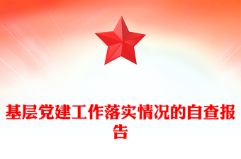 基層黨建工作落實(shí)情況的自查報(bào)告