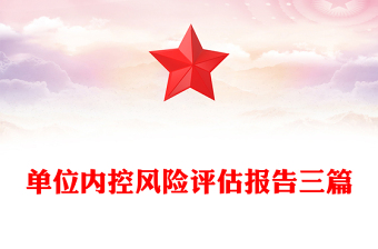 單位內(nèi)控風險評估報告三篇