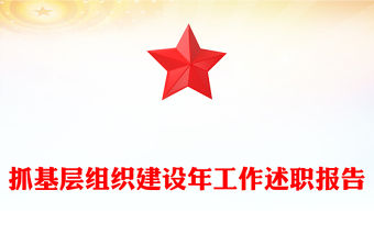 抓基層組織建設年工作述職報告