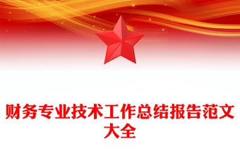 財(cái)務(wù)專業(yè)技術(shù)工作總結(jié)報(bào)告范文大全