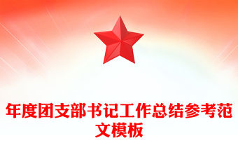 年度團(tuán)支部書記工作總結(jié)參考范文模板
