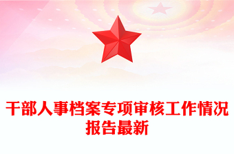 干部人事檔案專項(xiàng)審核工作情況報(bào)告最新