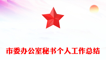 市委辦公室秘書個(gè)人工作總結(jié)