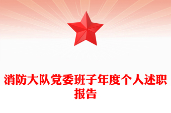 消防大隊黨委班子年度個人述職報告