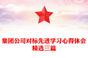 集團公司對標先進學習心得體會精選三篇