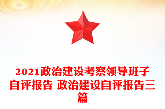 2021政治建設考察領導班子自評報告 政治建設自評報告三篇