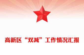 高新區(qū)“雙減”工作情況匯報