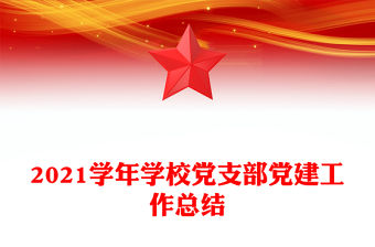 2021學(xué)年學(xué)校黨支部黨建工作總結(jié)