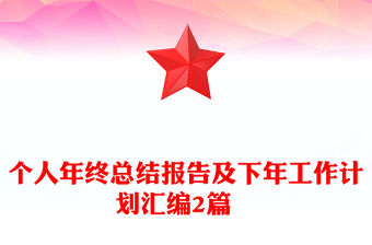 個人年終總結報告及下年工作計劃匯編2篇?