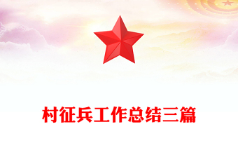 村征兵工作總結(jié)三篇