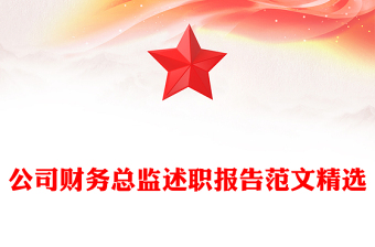 公司財(cái)務(wù)總監(jiān)述職報告范文精選