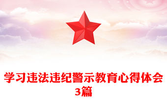 學習違法違紀警示教育心得體會3篇