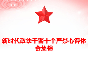 新時代政法干警十個嚴(yán)禁心得體會集錦