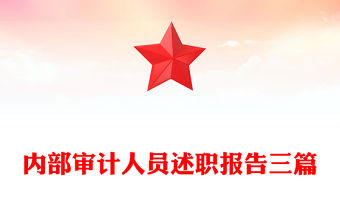 內(nèi)部審計人員述職報告三篇