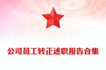 公司員工轉正述職報告合集