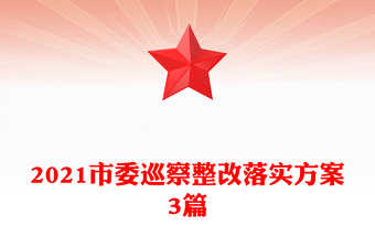 2021市委巡察整改落實(shí)方案3篇