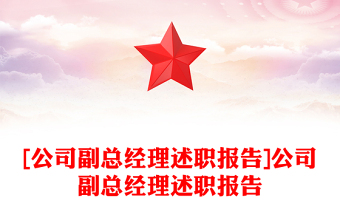 [公司副總經(jīng)理述職報(bào)告]公司副總經(jīng)理述職報(bào)告