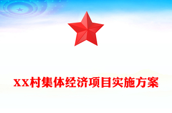 XX村集體經(jīng)濟(jì)項(xiàng)目實(shí)施方案