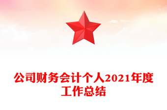公司財(cái)務(wù)會(huì)計(jì)個(gè)人2021年度工作總結(jié)