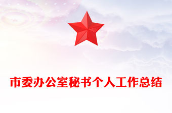 市委辦公室秘書個人工作總結
