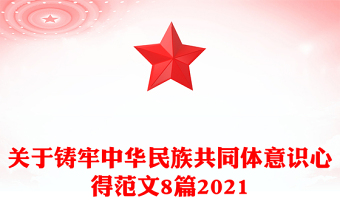 關(guān)于鑄牢中華民族共同體意識心得范文8篇2021