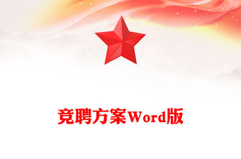 競聘方案Word版