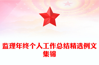 監(jiān)理年終個人工作總結(jié)精選例文集錦