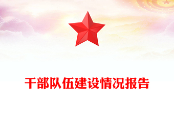 干部隊(duì)伍建設(shè)情況報(bào)告