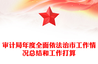 審計(jì)局年度全面依法治市工作情況總結(jié)和工作打算