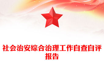 社會(huì)治安綜合治理工作自查自評(píng)報(bào)告