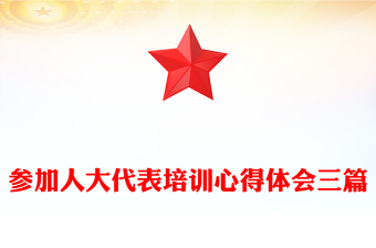 參加人大代表培訓心得體會三篇