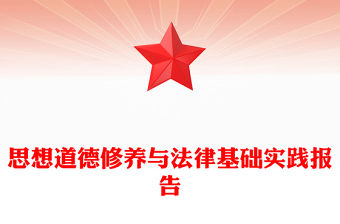 思想道德修養(yǎng)與法律基礎(chǔ)實(shí)踐報(bào)告