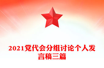 2021黨代會分組討論個人發言稿三篇