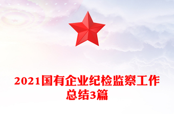 2021國有企業(yè)紀(jì)檢監(jiān)察工作總結(jié)3篇