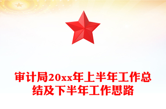 審計局20xx年上半年工作總結(jié)及下半年工作思路