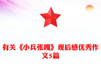 有關(guān)《小兵張嘎》觀后感優(yōu)秀作文5篇