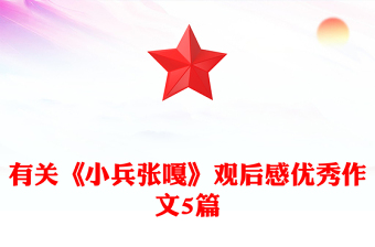 有關(guān)《小兵張嘎》觀后感優(yōu)秀作文5篇