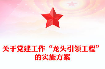 關于黨建工作“龍頭引領工程”的實施方案